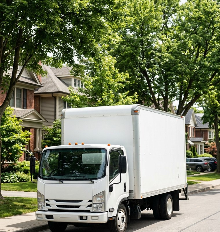 Personal Touch Movers mover carrying packed boxes on a Candler home move